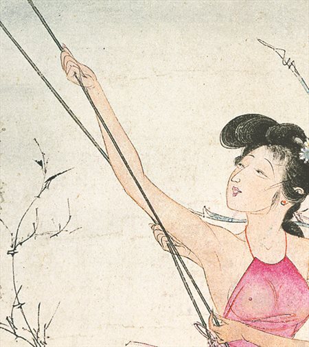 爱辉-胡也佛的仕女画和最知名的金瓶梅秘戏图
